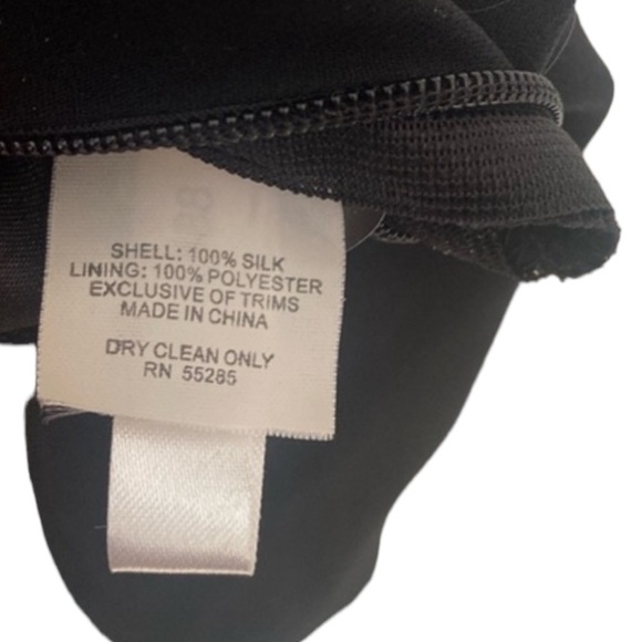 Express Silk Y2K whimsigoth Vtg. Chiffon w/ Satin trim / side Zip / Sm. - Picture 12 of 16